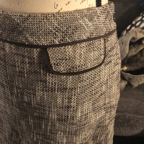 LAST CHANCE 💄 Loft Brown Tweed Suit, blazer 8, skirt 10P - Picture 5 of 9